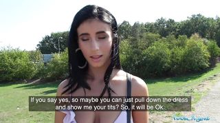 Румынка Нелли Кент берет деньги за секс с пикап агентом на заправке