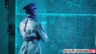 Лиара Т'Сони оттрахана Шепардом в порно пародии на Mass Effect
