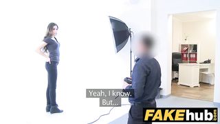 Француженка занялась сексом со зрелым фотографом на порно кастинге