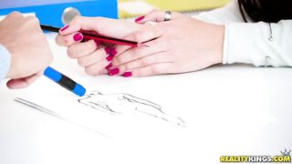 Репетитор отодрал арабскую студентку за спиной отца