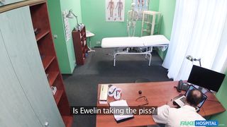 Зрелый доктор оттрахал в пизду и рот чешку, обкончав ей ебало