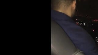 Французская сексвайф сосет черный хуй любовника перед трахом в машине