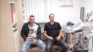 МЖМ ебля до финала внутрь немецкой медсестры в очереди в клинике