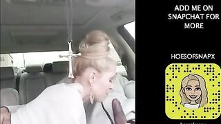 Гулящая жена отсосала негру хуй на видеорегистратор в машине