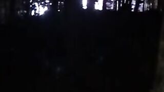 Тройной минет и ебля с тусовщицами на ночном оупен-эйре