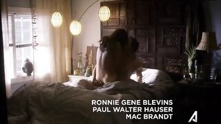 Жаркий секс в наезднице голой Миган Рат в сериале «Королевство»