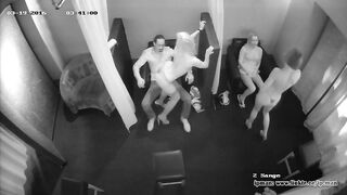 Приватный танец трех стриптизерш в вип-комнате на скрытую камеру