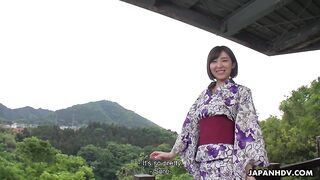 Романтическое свидание на горячих источниках с японкой Руна Хагава