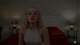 Соло мастурбация русской блондинки с задорными сиськами