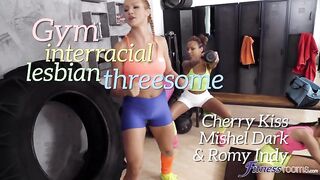 Спортсменки лесбиянки сменили тренировку на тройничок