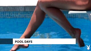 Солнечные дни у бассейна с сексуальными моделями Playboy