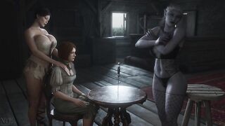 Лучшая проститутка борделя Дарси оттрахана в две дырки членами футанари