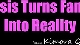 Братишка застукал за мастурбацией сводную сестру Кимору Куин и отымел ее