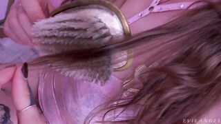 Татуированная Иден Айви фистит очко рукой перед двойным проникновением