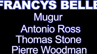 Анальное разрушение Фрэнсис Белль на групповом кастинге Вудмана