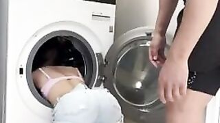 Трах на стиральной машине с Skyiiah