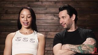 Очко связанной негритянки Алексис Тэ раскалилось от грубой ебли