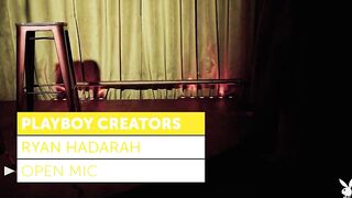 Эротическое соло выступление на сцене белокурой красотки Райан Хадара