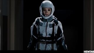 Космонавт Лотти Магне жестко оттрахана щупальцами инопланетного существа