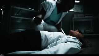 Лесбийский секс сквиртующих зомби в засекреченной лаборатории с паразитами