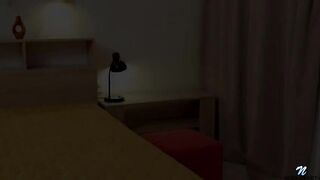 Мокрая брюнетка с натуральной грудью Эллисон Дарлинг приласкала себя