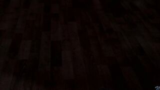 Дьявольски красивая девушка в очках Миа Де Виль ласкает себя на кухне