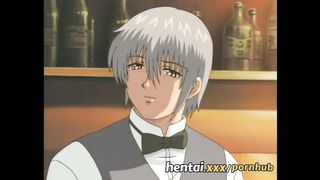 Разведенка с голубыми волосами трахается с незнакомцем из бара