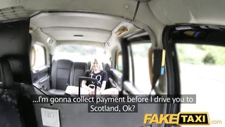 Таксист избавляет от недоёба шотландскую плоскодонку твердым хуем