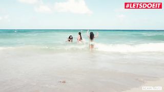 Три туристки ебутся с менеджером гостиницы в Майами