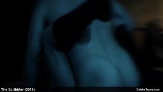 Кэти Кэссиди и Эшлинн Йенни в эротических и обнаженных сценах в ужастике «Писака»