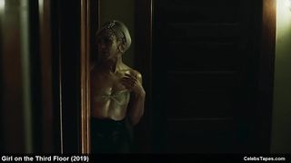 Обнаженные Сара Брукс и Триест Келли Данн в секс сценах из «Девушка с третьего этажа»