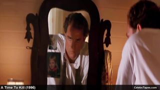 Сандра Буллок и Эшли Джадд в горячих сценах из фильма «Время убивать»