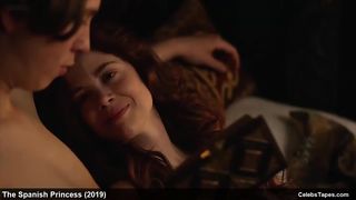Красивые сцены с обнаженной Шарлотта Хоуп и секса с ней в сериале «Испанская принцесса»