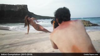 Подборка с моделью Алексис Рэн в бикини и топлесс
