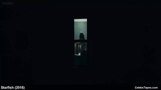 Голая Вирджиния Гарднер мастурбирует киску в сцене из «Морская звезда»