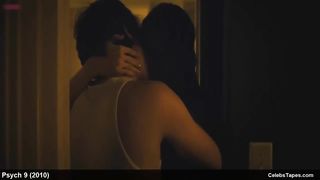 Сара Фостер в рубашке и нижнем белье в фильме «Псих 9»