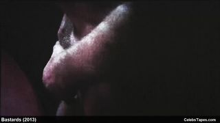 Молодая Лола Кретон трахается со зрелым мужиком в фильме «Славные ублюдки»